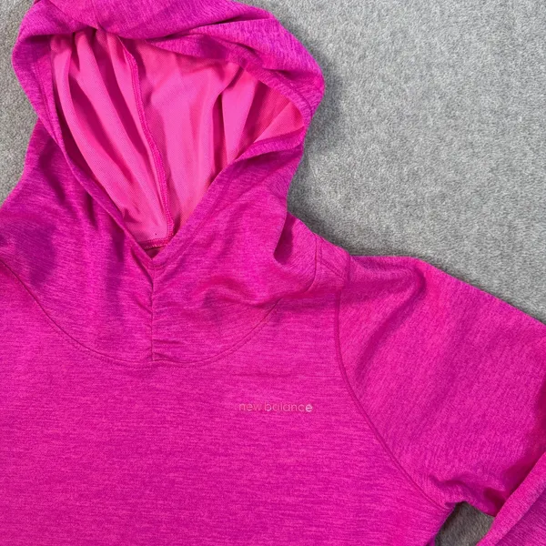 New Balance Training Hoodie Jacket Women's Medium Pink Pockets NB Dry Running - Image 3