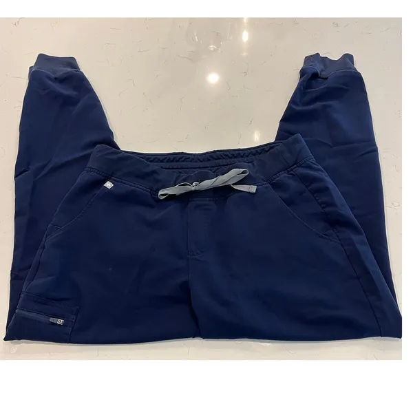 Figs Zamora Jogger High Rise Scrub Pant Navy Size Large - Image 3