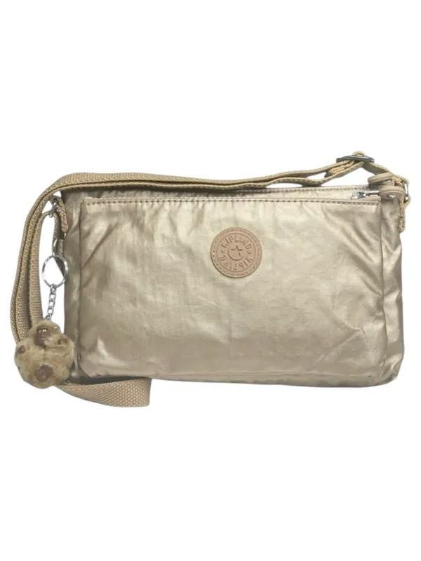 Kipling ✪ Eve Lightweight Crossbody Handbag Bag ✪ Monkey Keychain ✪ Metal Gold - Image 3
