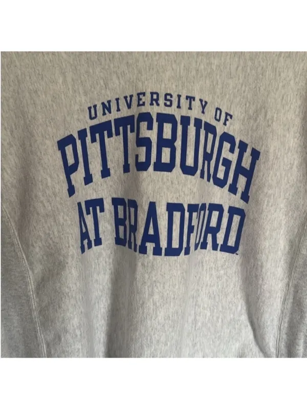 Champion University of Pittsburgh at Bradford Crewneck Sweatshirt Grey Size M - Image 3