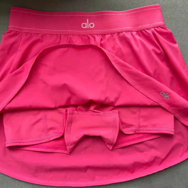 Alo Yoga Match Point Tennis Skirt Pink Fuchsia M - Image 5