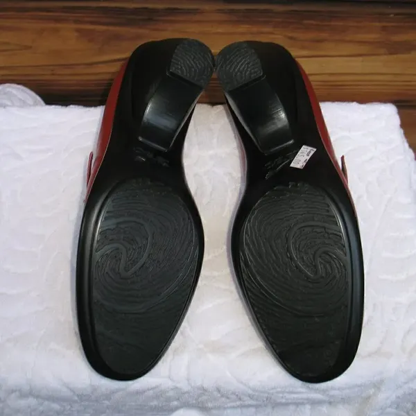 NWOB Dansko Red Orange Clogs 9.5 10 - Image 6