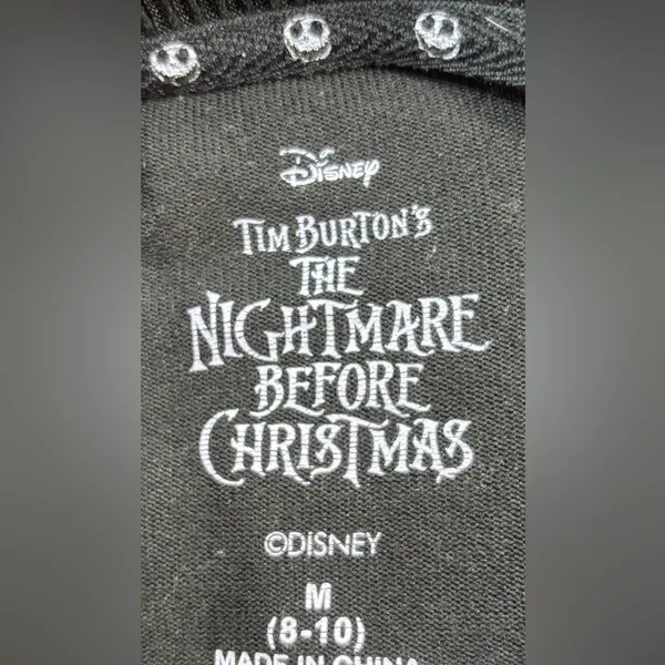 Nightmare Before Christmas M Black and Purple Long Sleeve Dress - Image 7