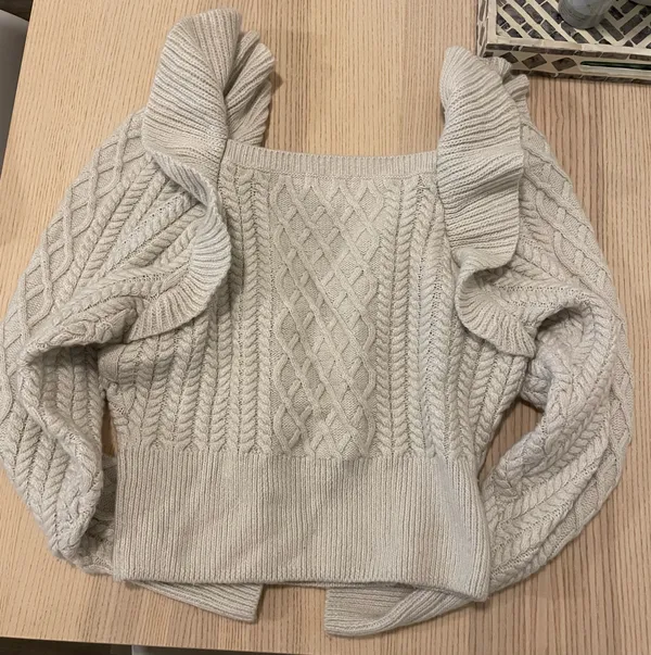 Cream H&M Sweater Knit - Image 2