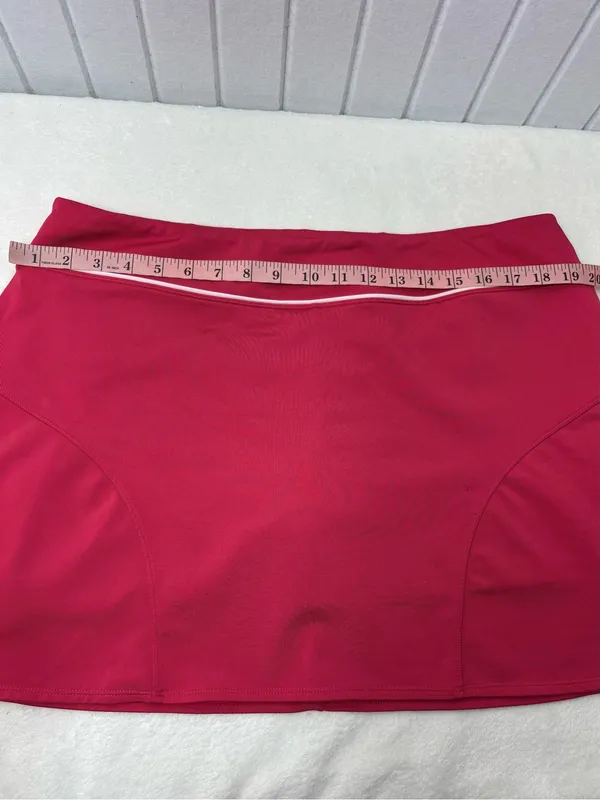 Athleta Hot Pink Performance‎ Skort with White Logo size XL - Image 4
