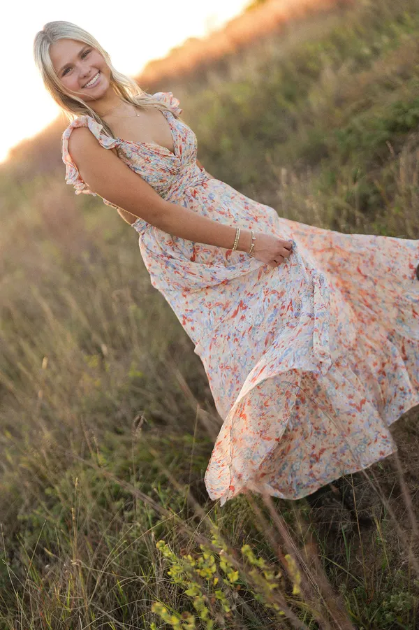 Primrose Dress in Peach Multi NWT Floral - Image 2
