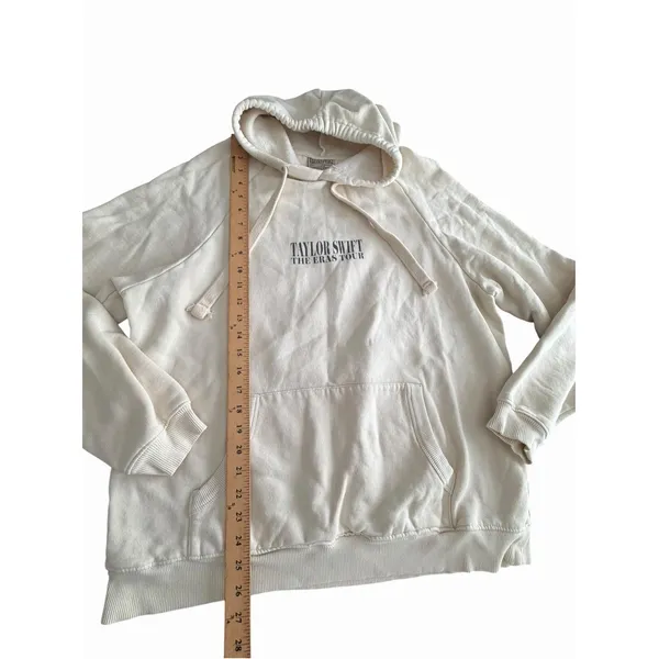 Taylor Swift the Eras Tour Official Merchandise Pullover Hoodie Beige Large HR-1 - Image 8