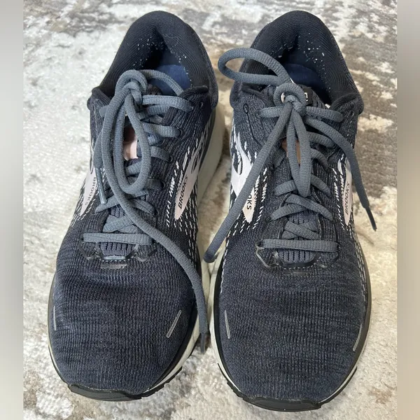 Brooks Women’s Ghost Running Shoes - Black & White - Image 2
