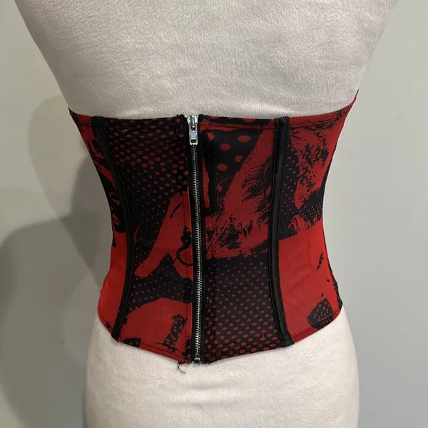EDIKTED Aly mesh corset top - Image 2