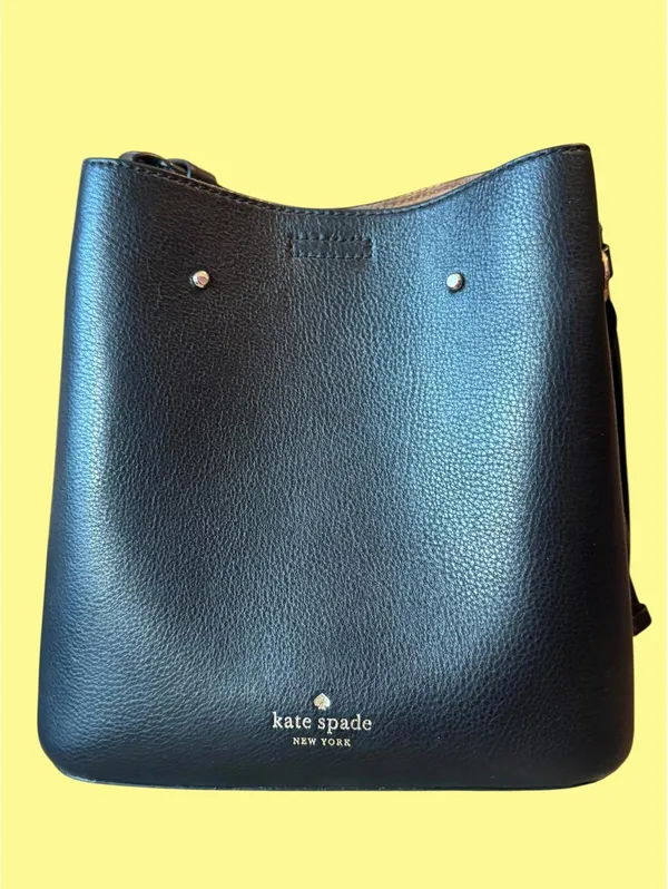Kate Spade New York Black Leather Shoulder Bag - Image 3