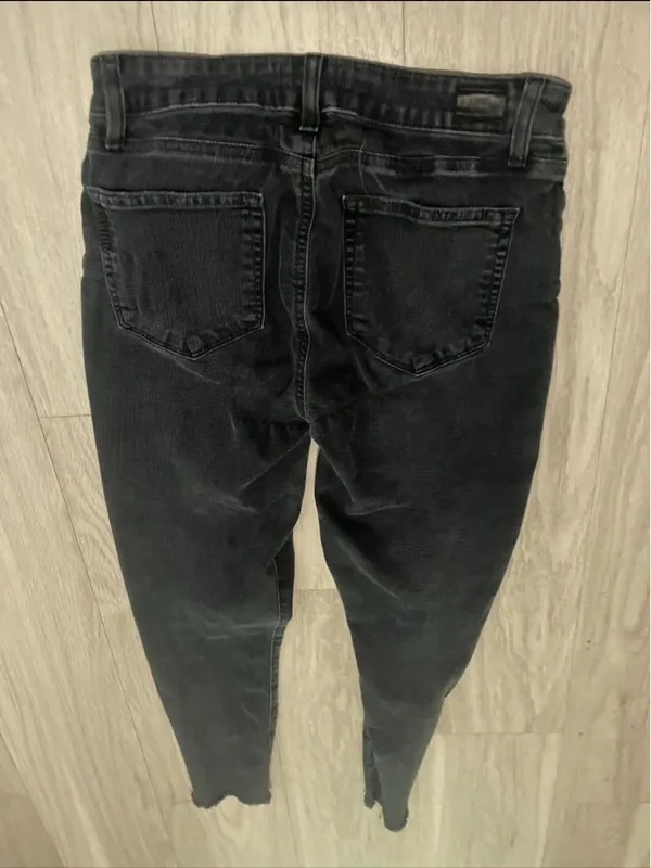 PAIGE Black High-Rise Skinny Jeans - Image 3