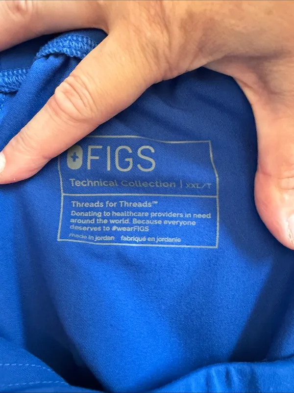 Figs Royal Blue Jogger Pants with Red Drawstring XXXL tall - Image 8