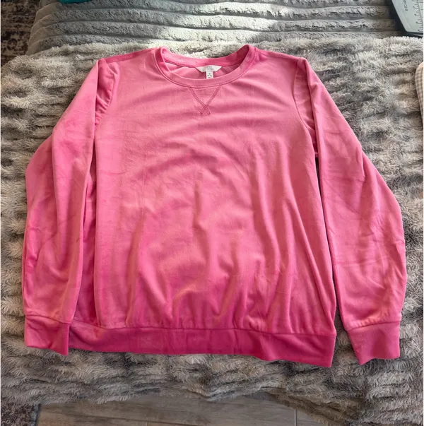 Time & Tru velvet sweat set - Pink Size M - Image 4