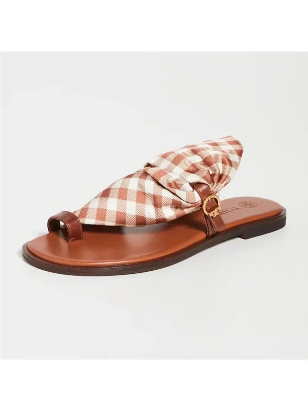 New in Box Tory Burch Selby Scarf Sandal Sz 8 - Image 2