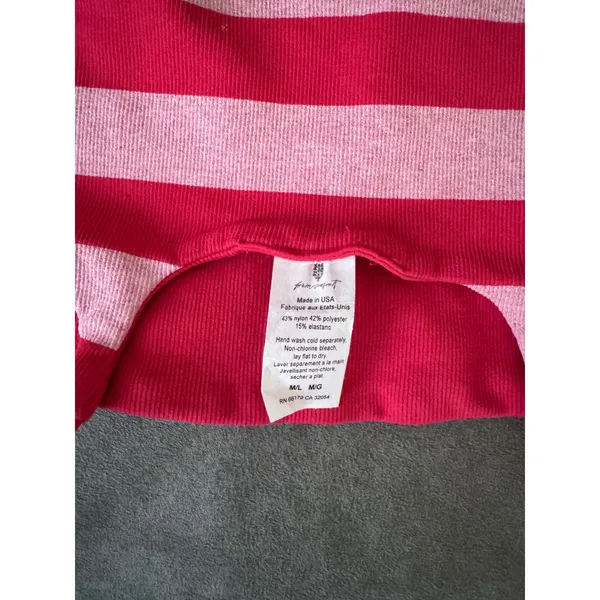Free People Movement Tighten Up Reversible Bra Fruit Punch Combo Striped M/L NEW - Image 4
