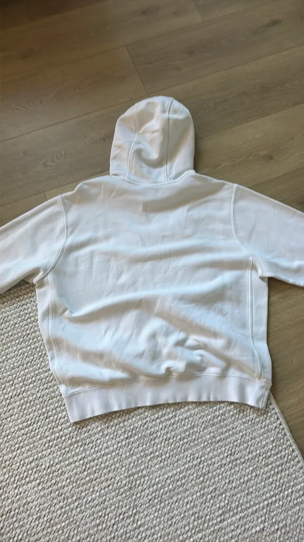 Nike Hoodie Sweatshirt White Swoosh - Image 2