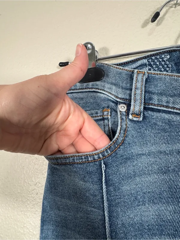 Revice Blue Star Flare Jeans Womens 29 Denim High Rise Casual Patriotic Boho - Image 14