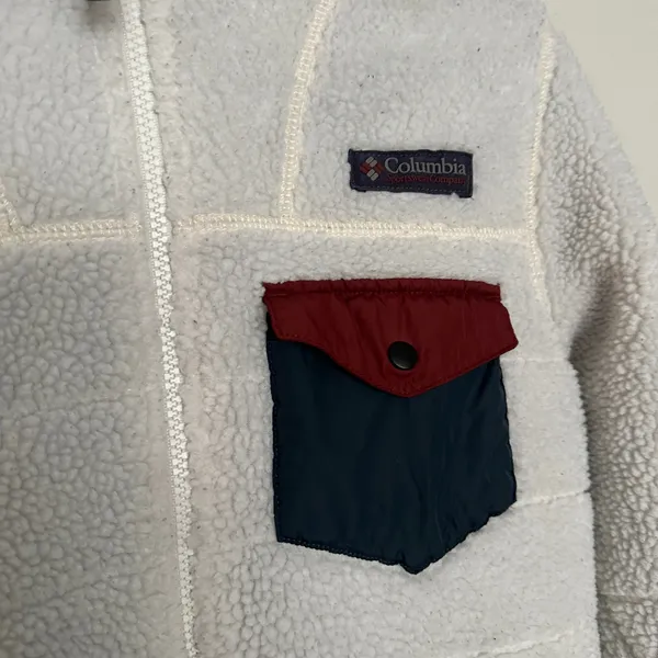 Columbia Women’s Small Mount Tabor Fleece Full Zip Sherpa Jacket Coat - Image 3