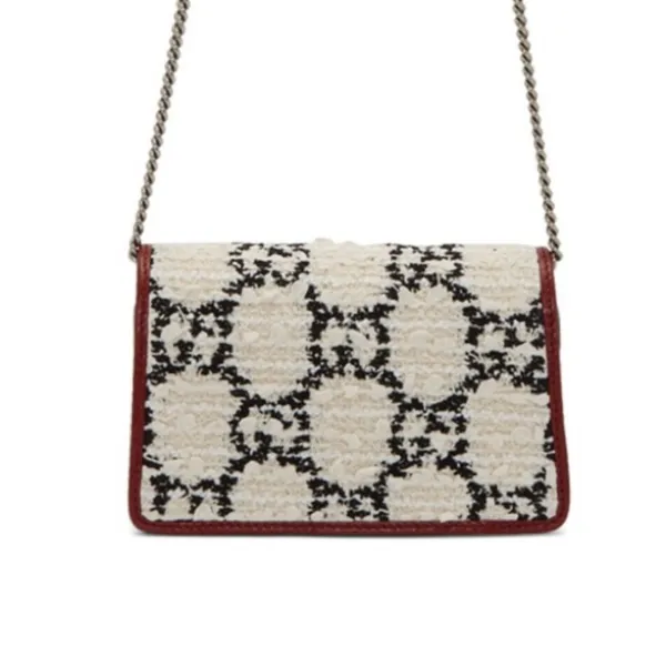 GUCCI Dionysus super mini GG logo tweed crossbody bag - Image 5
