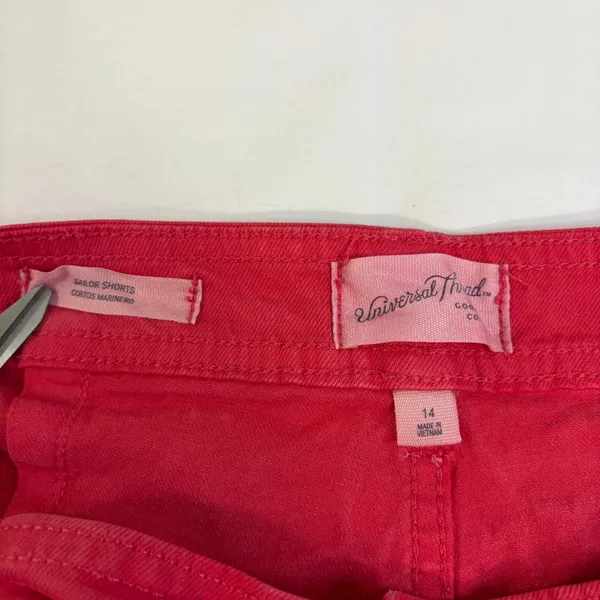 Universal Threads Red Sailor Shorts Womens Size 14 High Rise Denim Mini Shorts - Image 8