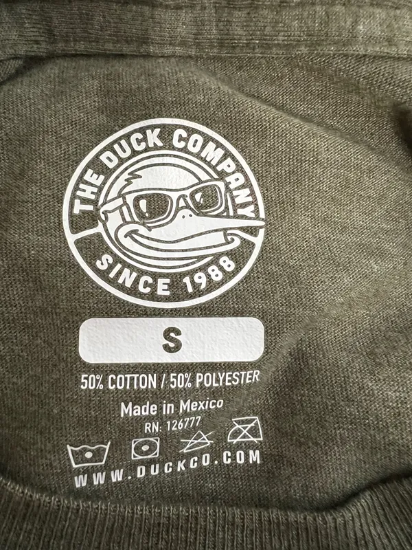 The Duck Co Green Graphic T-Shirt with Butcher's Guide Print - Image 4