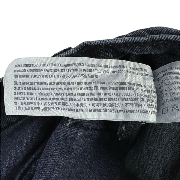 Abercrombie The 90s Straight Ultra High Rise Black Distressed‎ Jeans Size 4 / 27 - Image 9