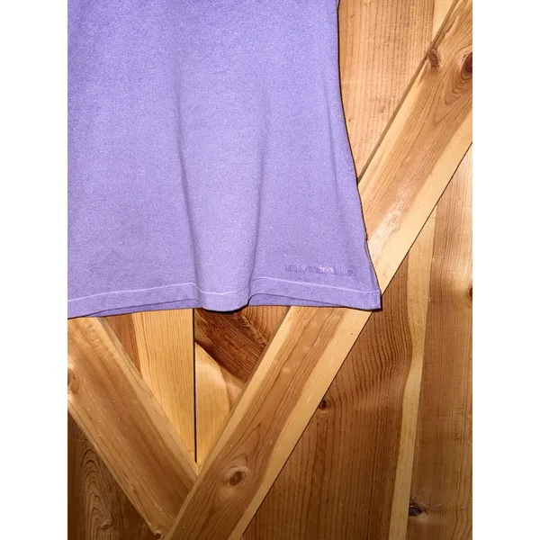 Under Armour Womens Small Purple HeatGear Fitted Short Sleeve Athletic Shirt Gym - Image 6