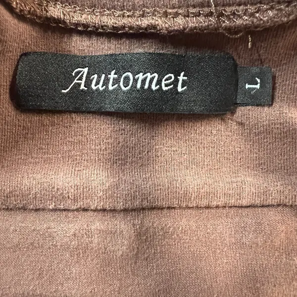 Automet Harem Jumpsuit Womens Large Brown One Piece Slouchy Cotton‎ Comfort L - Image 8