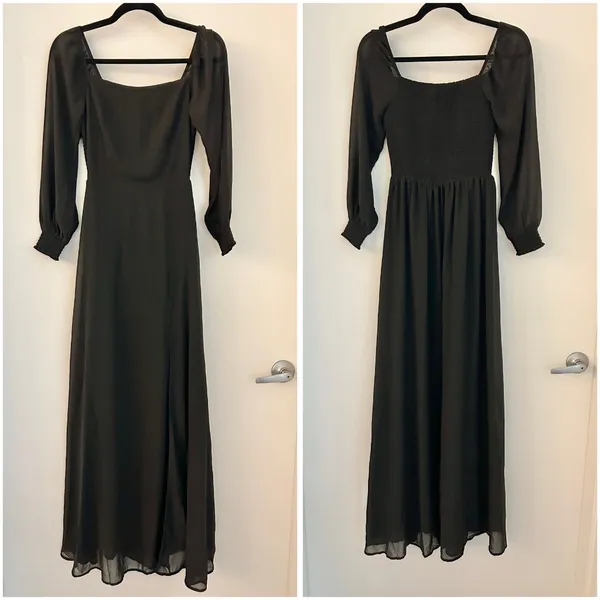 Baltic Born Giselle Smocked Maxi Dress in Black Size XS NWOT - Image 5