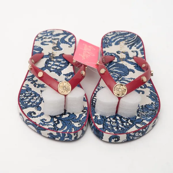Lilly Pulitzer‎ - Embellished Pool Flip Flops - Image 5