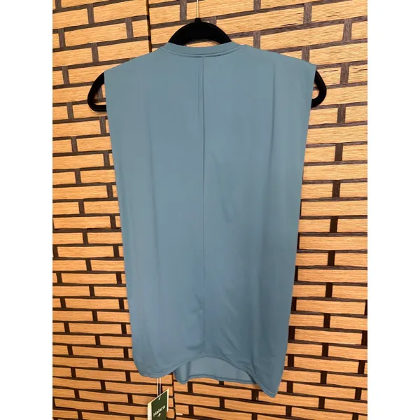 Halara Green Round Neck Ruched‎ Cool Touch Yoga Tank Top Size Small - Image 4