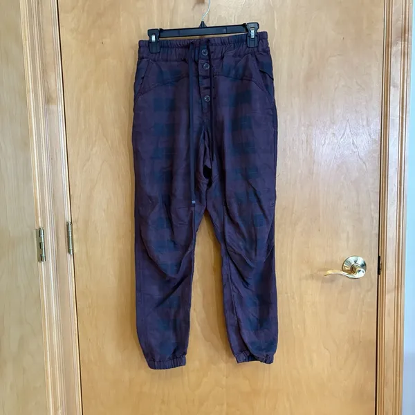 Anthropologie Jacquie Plum Button‎ Fly Jogger Pants Size XS - Image 2