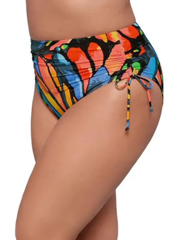 NWT S3 Swim Smoothing Cinch Adjustable Side Tie High Waist Bottom, Medium - Image 3