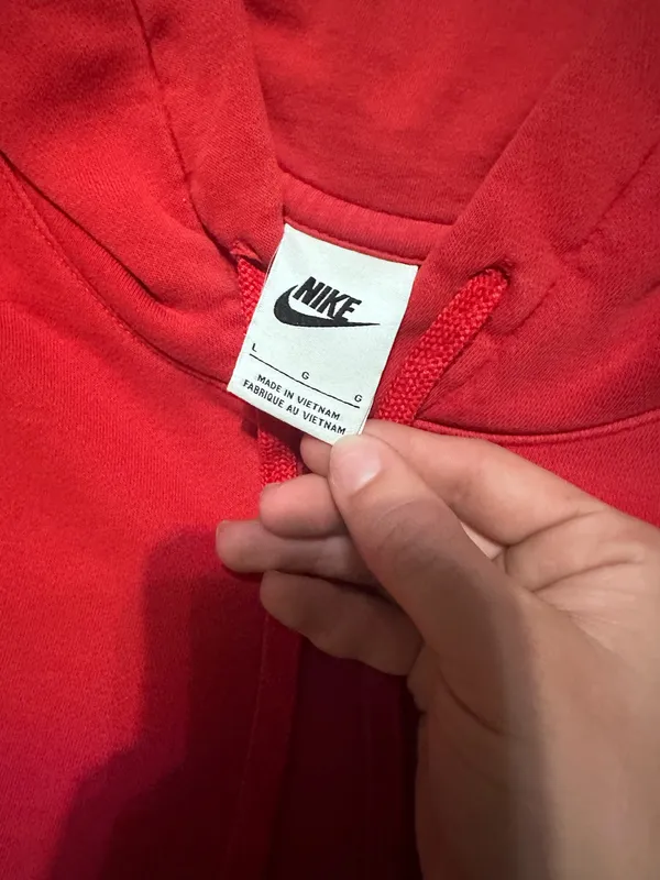 Red Nike Hoodie Sweatshirt - Image 3