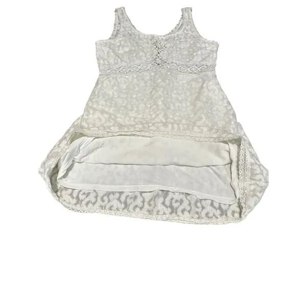 Free People Revolve Ivory Daisy Chain Medium Lace‎ Crochet Mini Dress #OP2-1 - Image 5