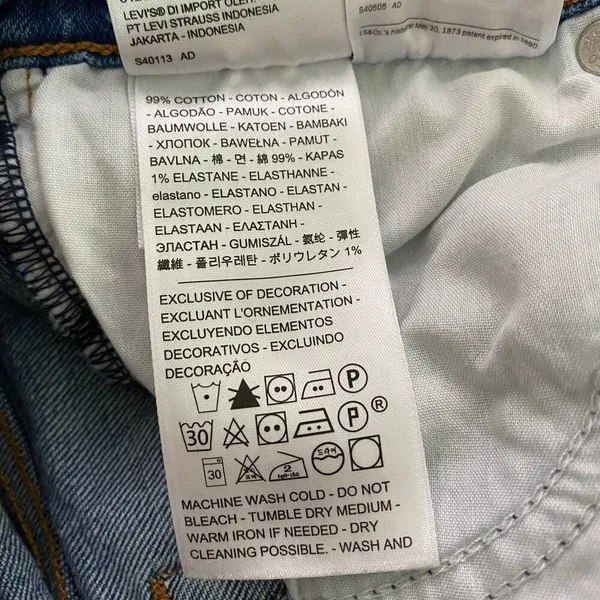 Levi's Wedgie Straight‎ Medium Wash 25 X 27 - Excellent - Image 13