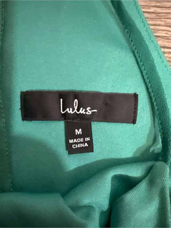 Lulu's Teal Halter Mini Wrap Dress - Image 5
