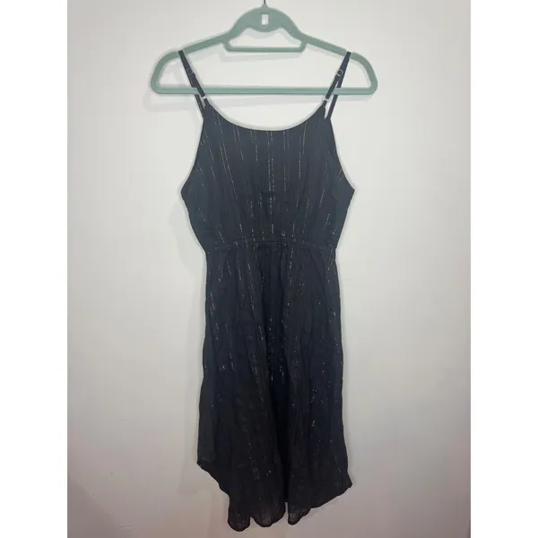 La Blanca‎ Cutout Maxi Dress Black Gold Coverup Sz S - Image 4