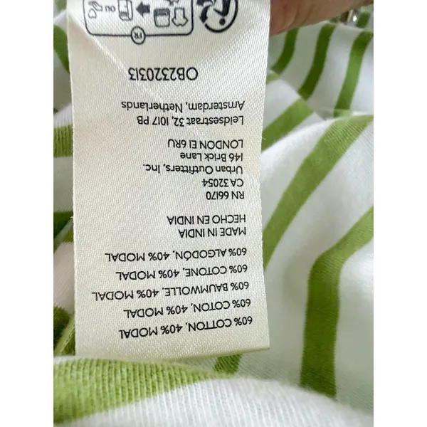 Anthropologie Daily Practice | NWT Tiebreaker Striped Midi Dress Green | Sz XL - Image 8