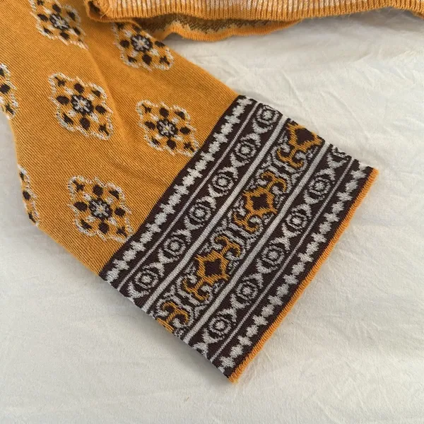 Mustard Patterned Women's Top - Image 4