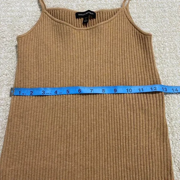 Banana-republic Women's Tan and Brown Dress - Image 5