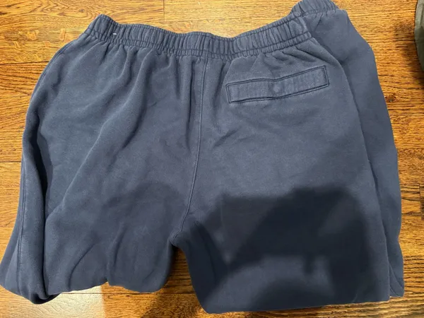 Nike Jordan Dark Blue Sweatpants with White Swoosh Accent - Image 4
