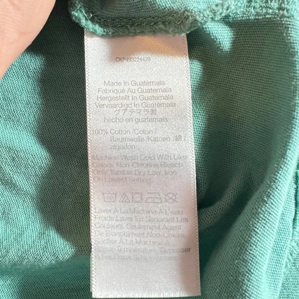 810 |‎ Madewell Softfade Cotton Crewneck Short Sleeve Tee Green Womens S - Image 6