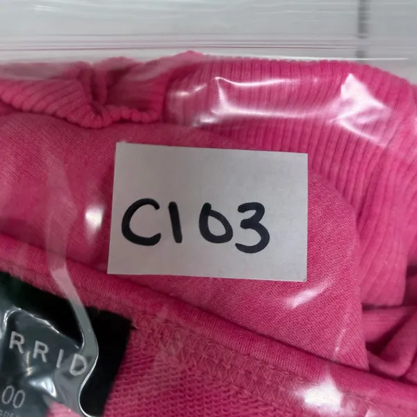 Torrid 00 US M Medium Callie Off Shoulder Sweatshirt Hot Pink Raglan Long Sleeve - Image 12