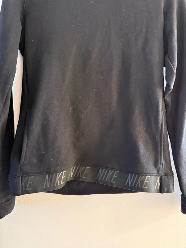 Nike Black Long Sleeve Funnel Neck Top - Image 3