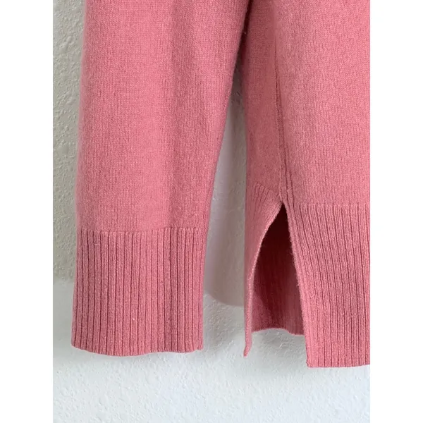 Tory Burch Pink Red Cherry Embroidered Crewneck Knit Sweater M - Image 3