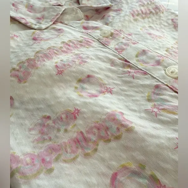 Aerie Wicked Sample Piece Glinda Pink Cloque Shirt Rare Wickedcore Whimsical - Image 6
