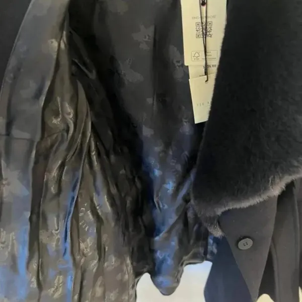 TED BAKER Loleta Faux Fur Collar Belted Coat - Image 4