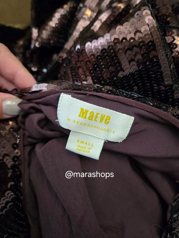Anthropologie Maeve Kara Sequined Mini Dress - Image 7