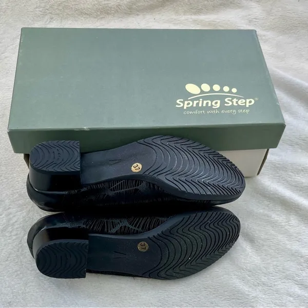 Spring Step Norma Leather Heel Shoes Size 6-7 - Image 6